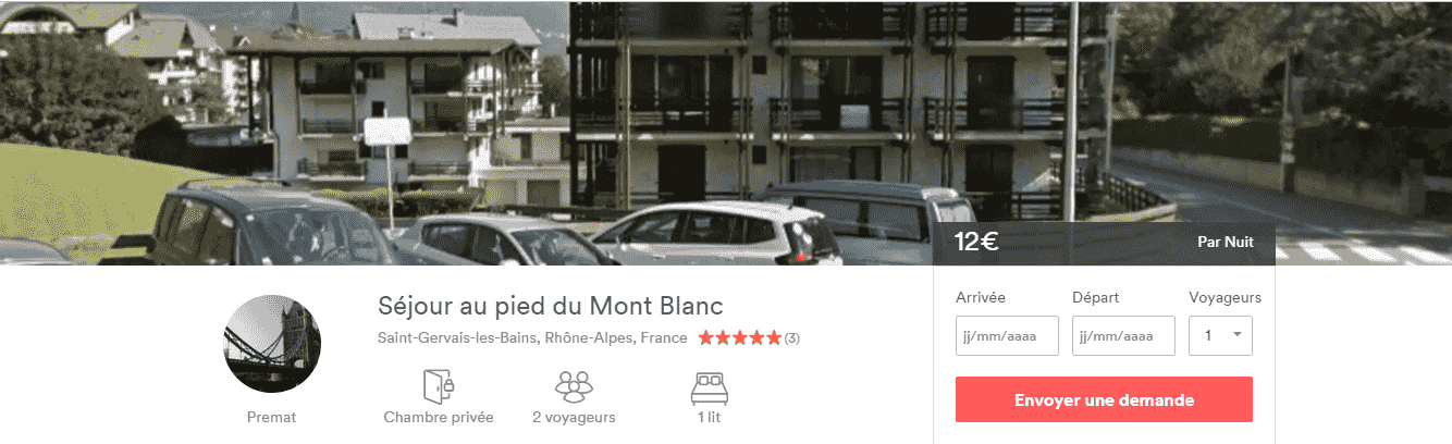 Séjour à Genève et aux alentours: variantes de la meilleure chambre privée avec Airbnb